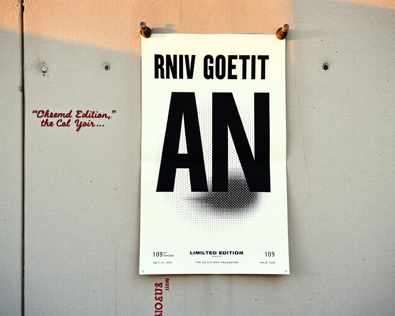 Limited edition gig poster